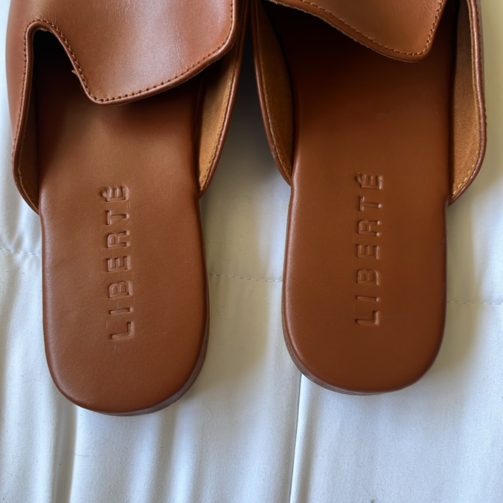 New Liberte Leather “The Modern Mule” Cognac Color Size 8 — image 8 of 8